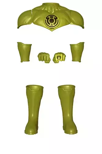 One12Scale Yellow Armor Ready to Print