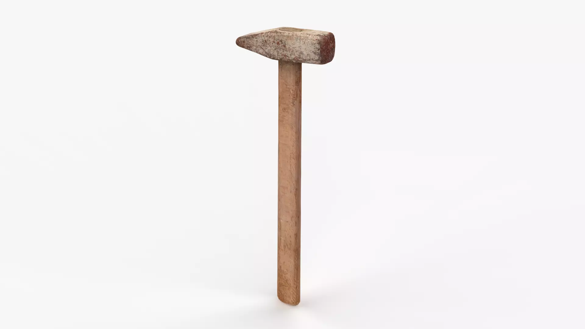 Iron Hammer Tool Scan Low-poly 3D model_0