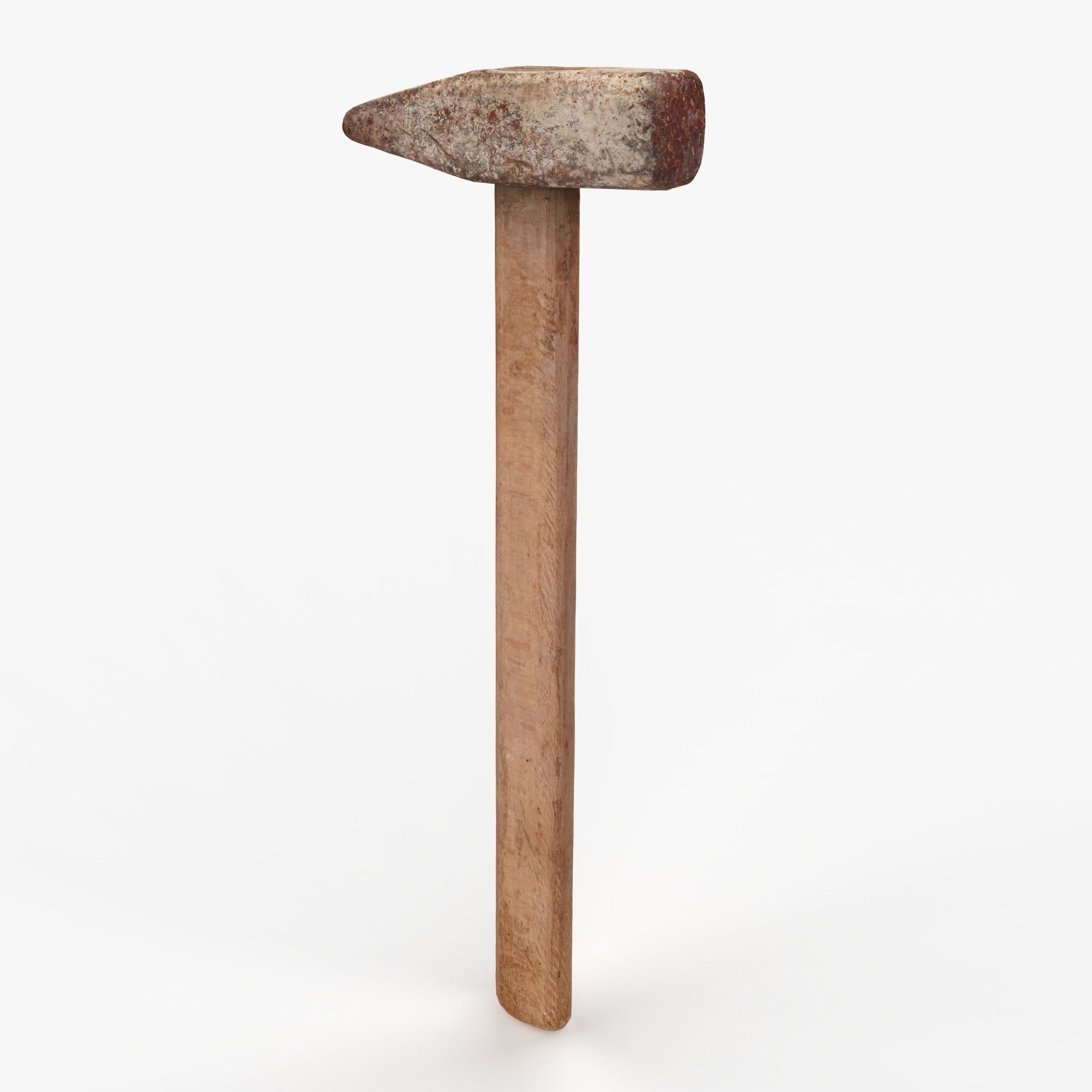 Iron Hammer Tool Scan Low-poly 3D model_1