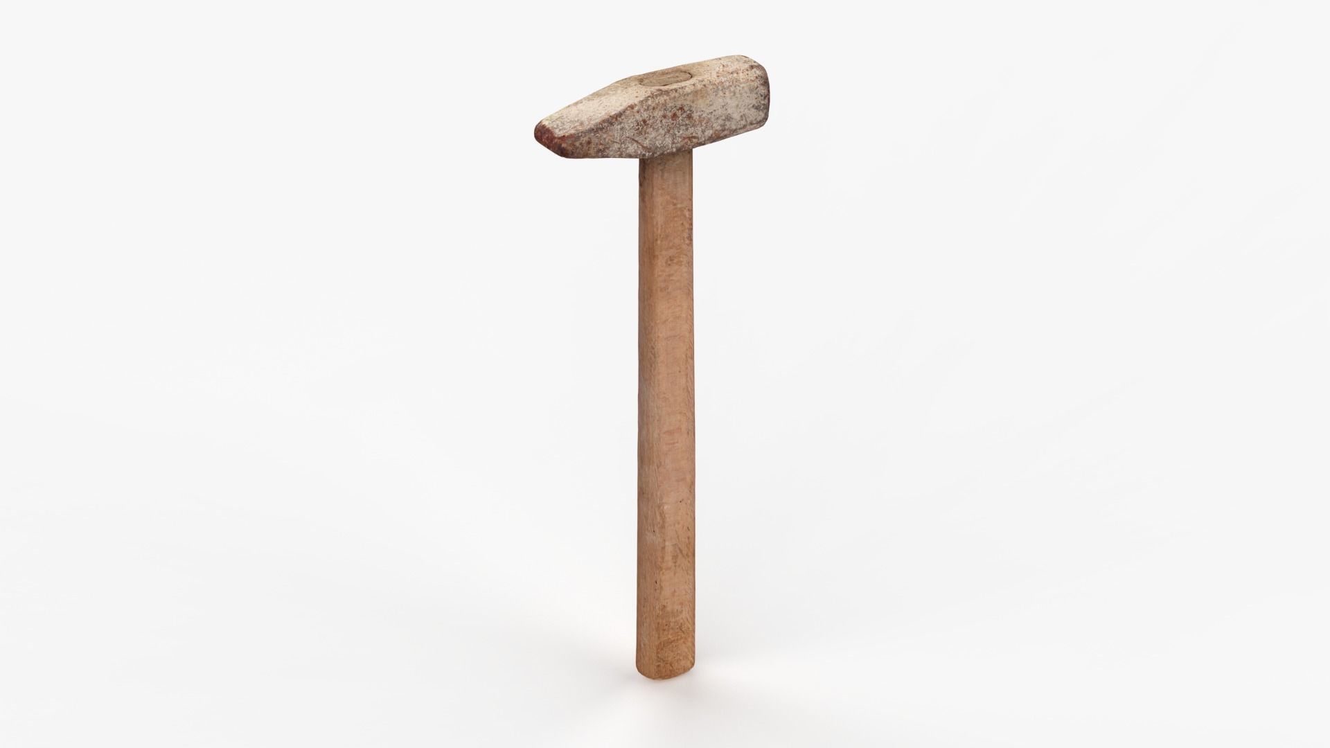 Iron Hammer Tool Scan Low-poly 3D model_2