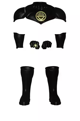 One12Scale Black Power Armor Ready to Print