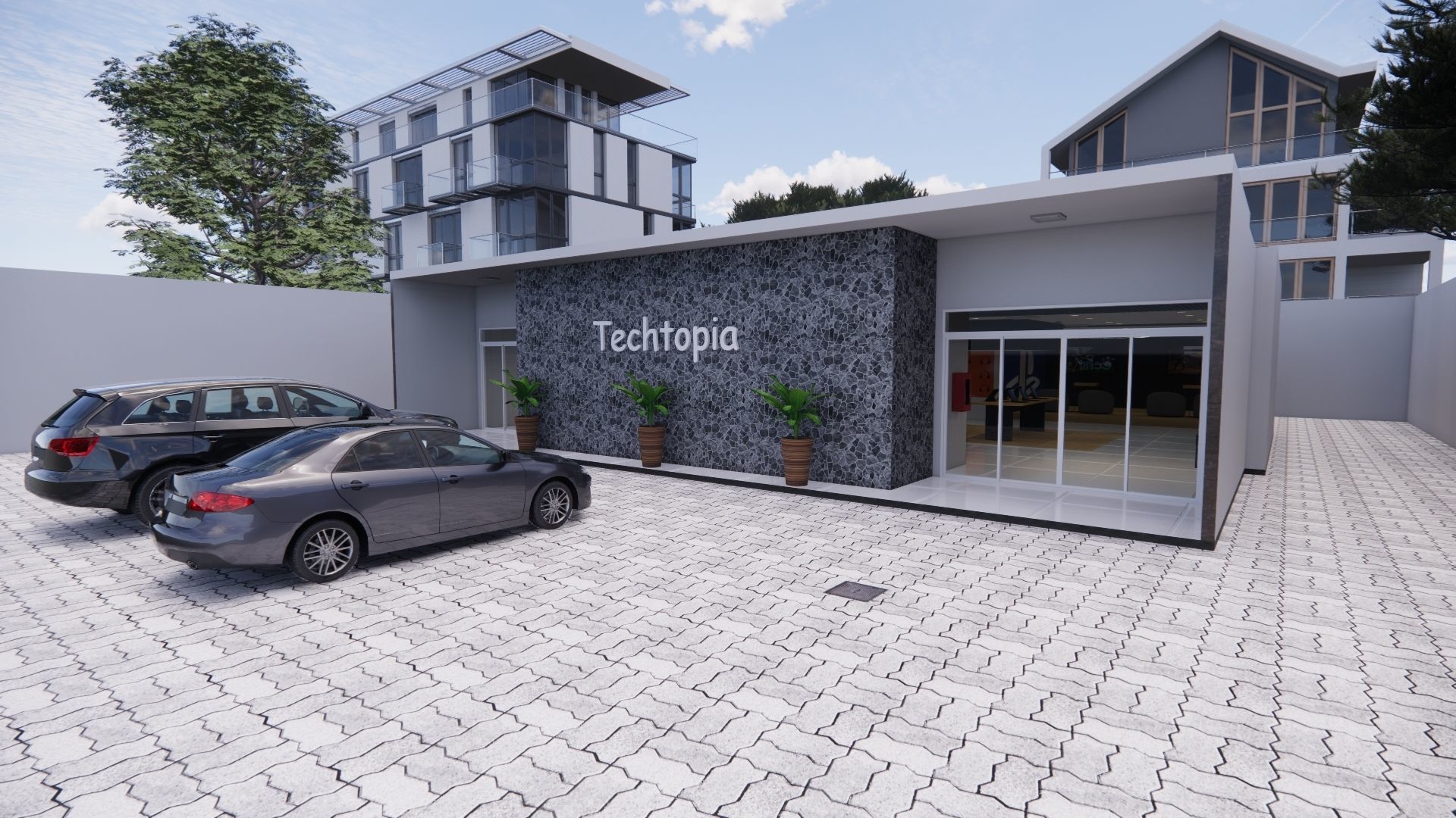 ELECTRONIC STORE DESIGN 3D model_3