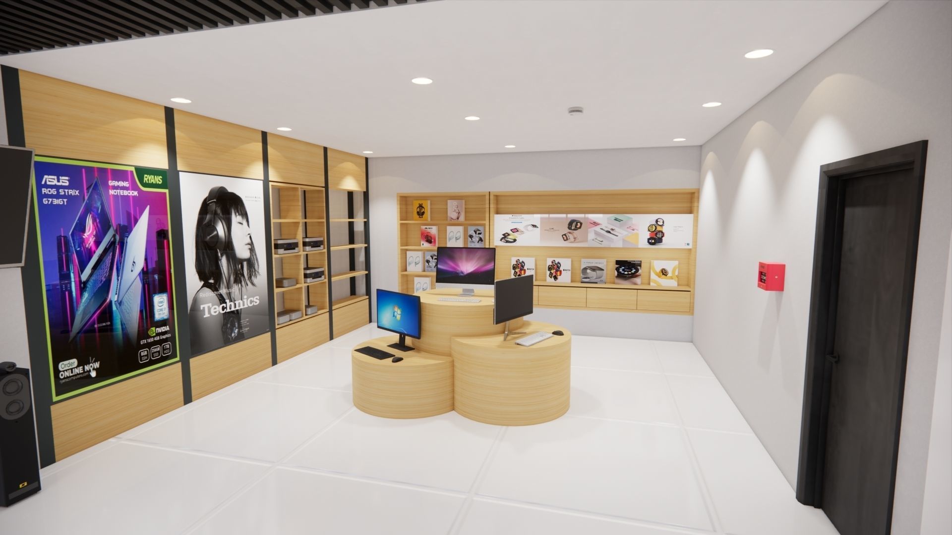 ELECTRONIC STORE DESIGN 3D model_11