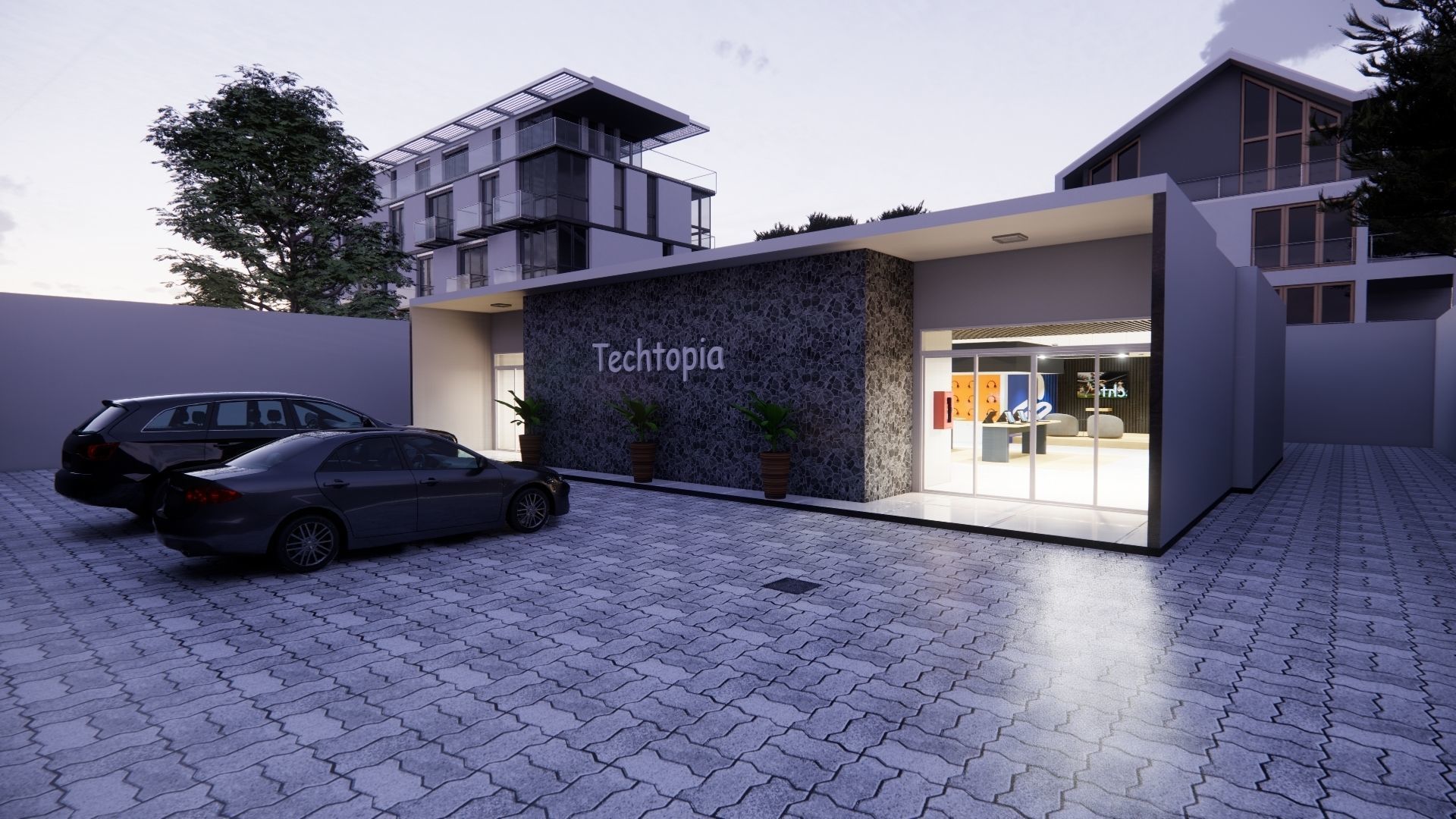 ELECTRONIC STORE DESIGN 3D model_14