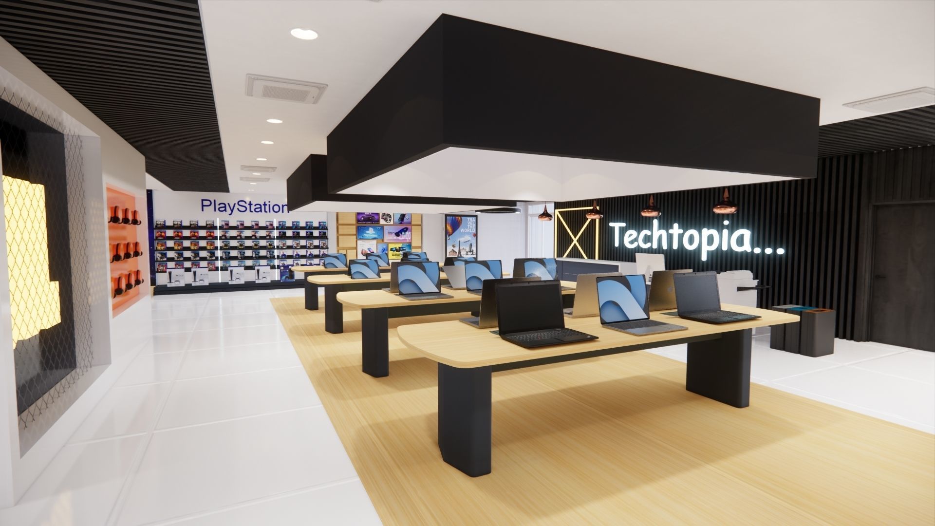 ELECTRONIC STORE DESIGN 3D model_13
