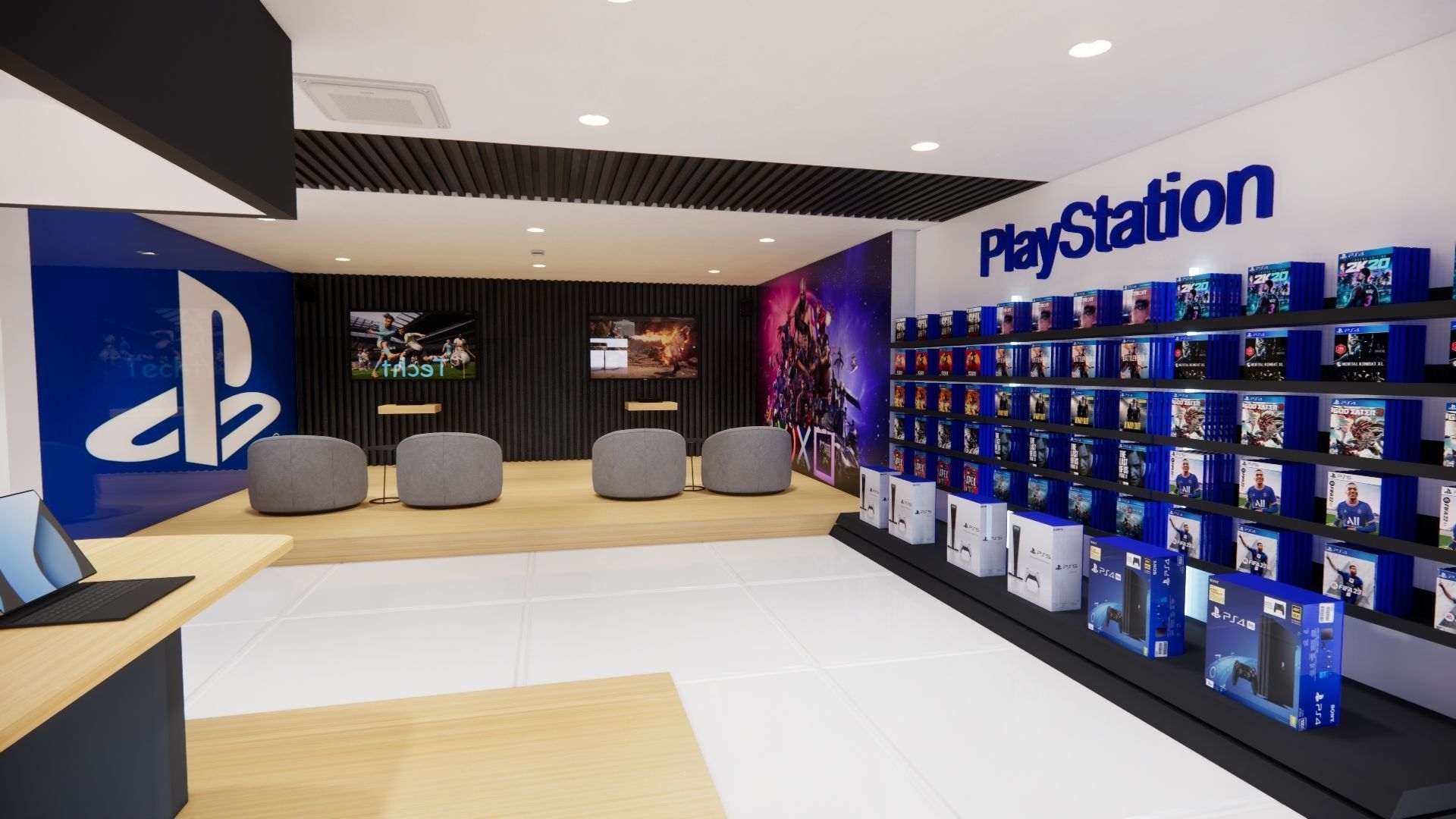 ELECTRONIC STORE DESIGN 3D model_8