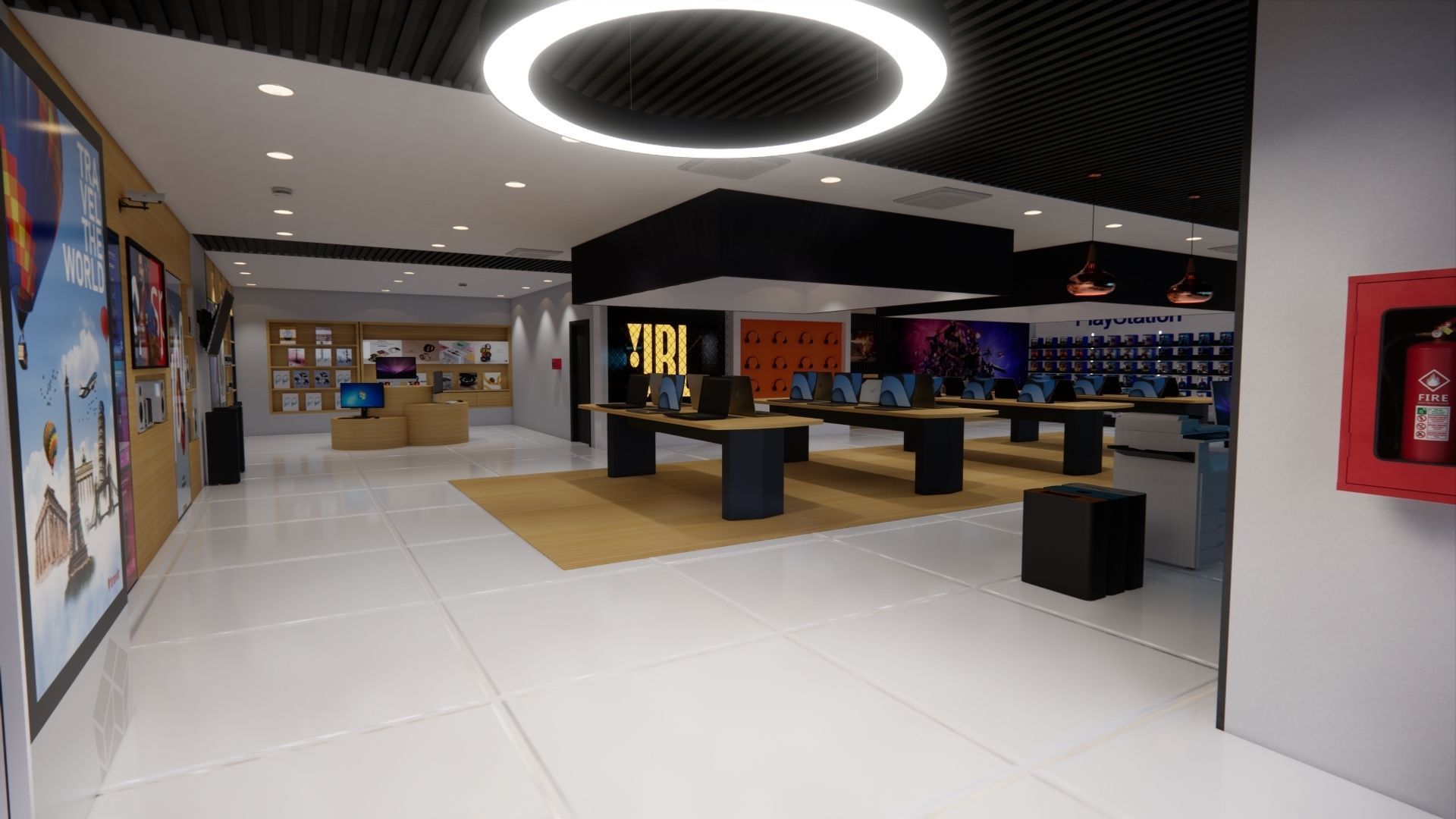 ELECTRONIC STORE DESIGN 3D model_2