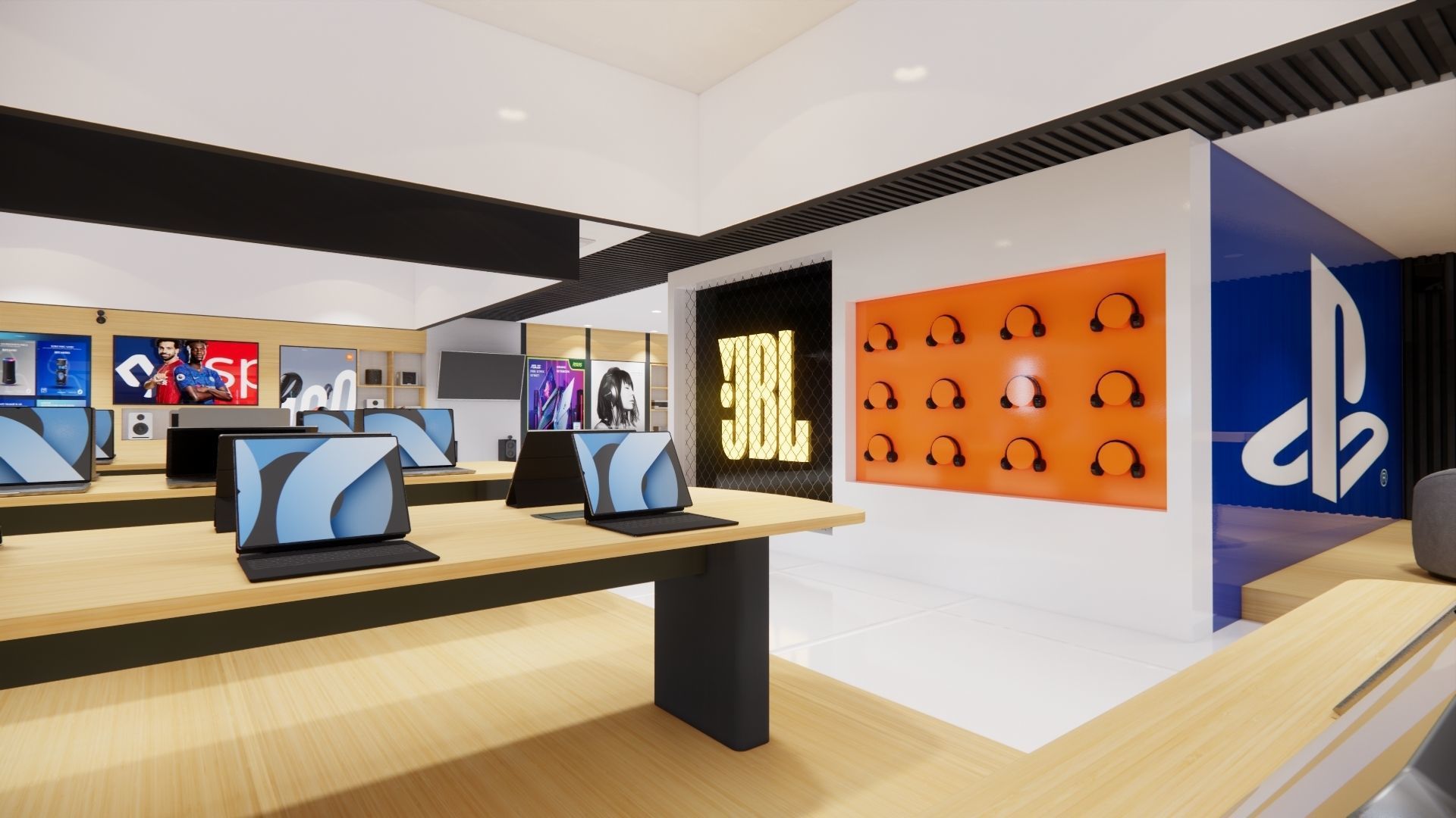 ELECTRONIC STORE DESIGN 3D model_10