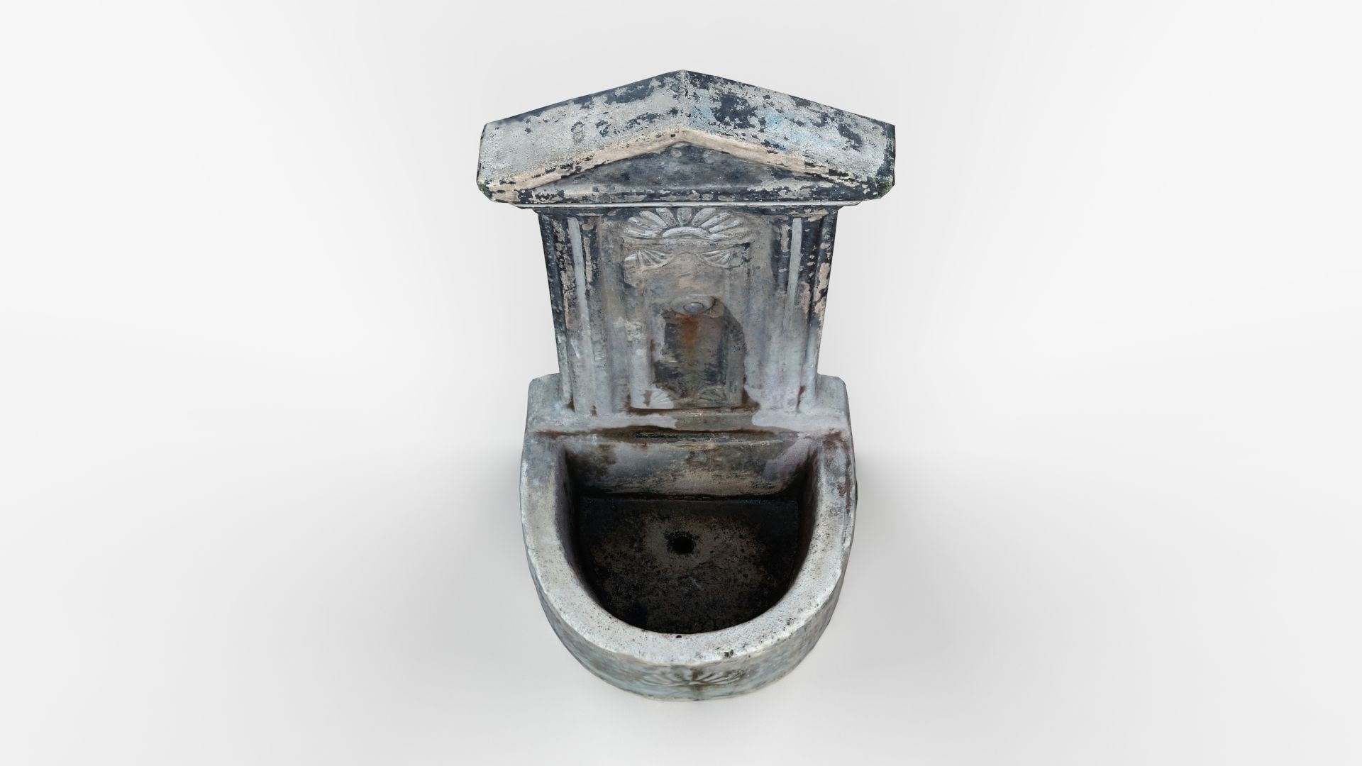 Public Park Drinking Water Scan Low-poly 3D model_5