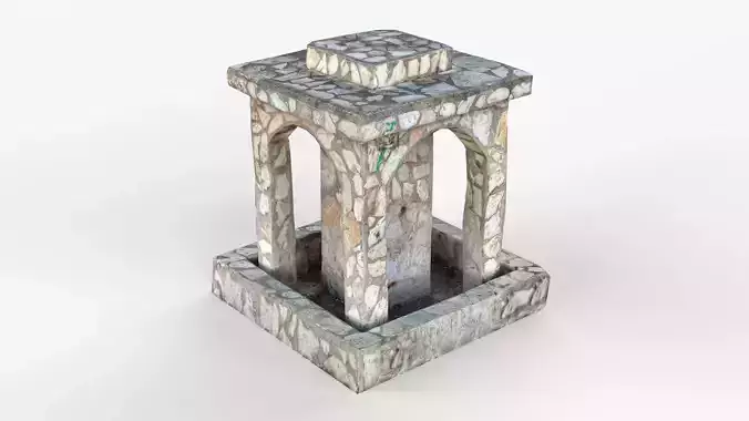 Public Park Fountain Scan