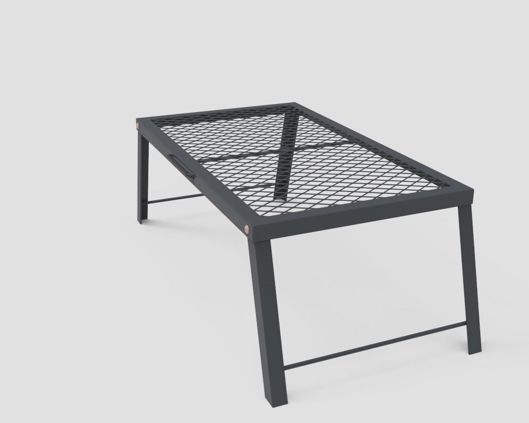 Folding Camping Table Low-poly 3D model_9