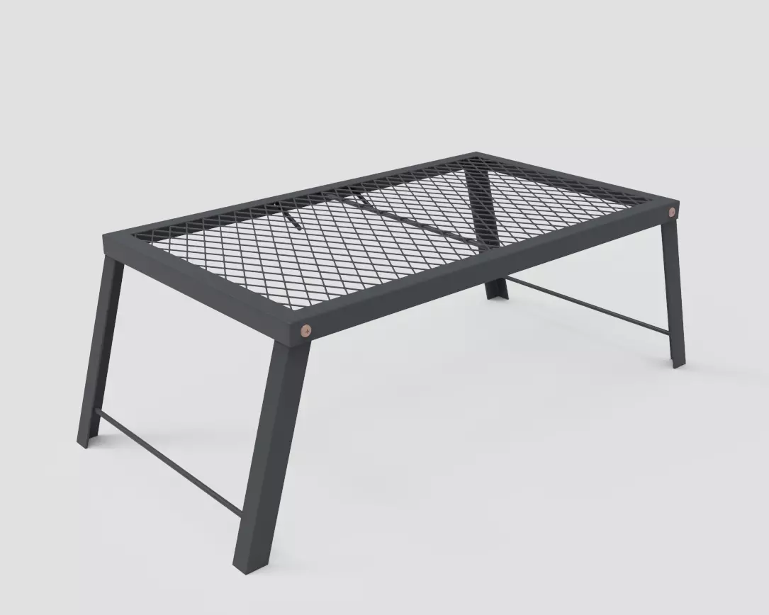 Folding Camping Table Low-poly 3D model_0