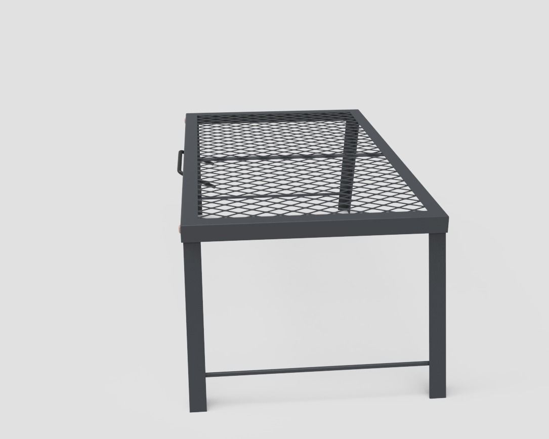 Folding Camping Table Low-poly 3D model_10