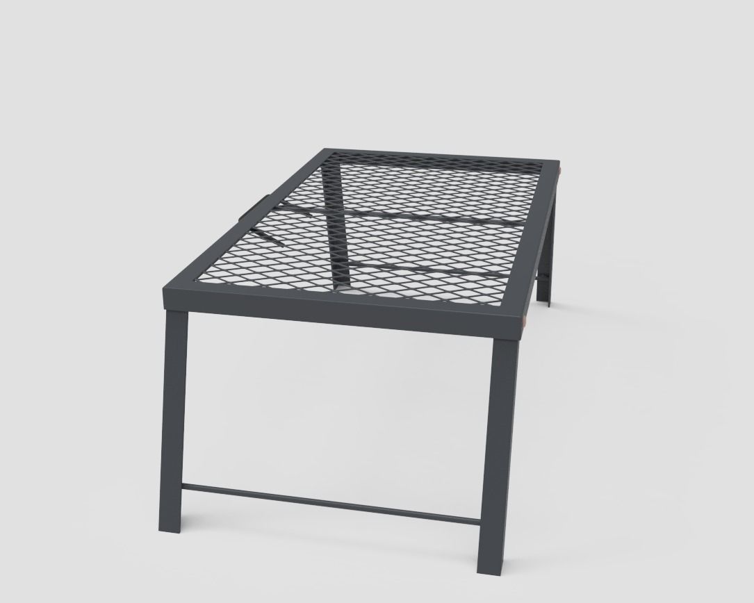 Folding Camping Table Low-poly 3D model_11