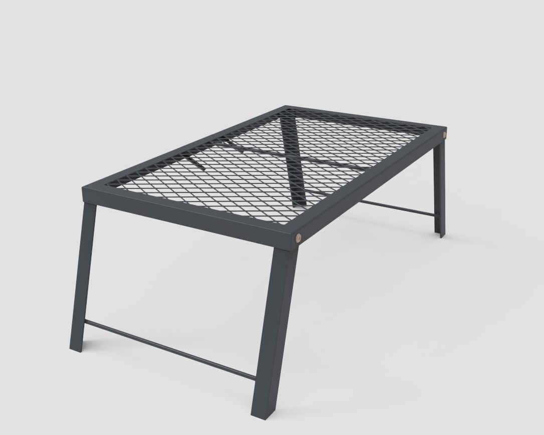 Folding Camping Table Low-poly 3D model_13