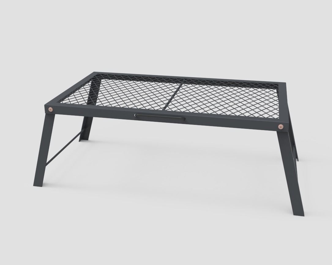 Folding Camping Table Low-poly 3D model_6