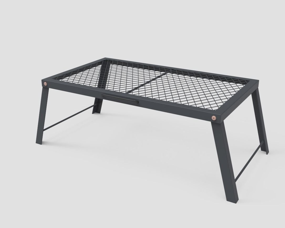 Folding Camping Table Low-poly 3D model_7