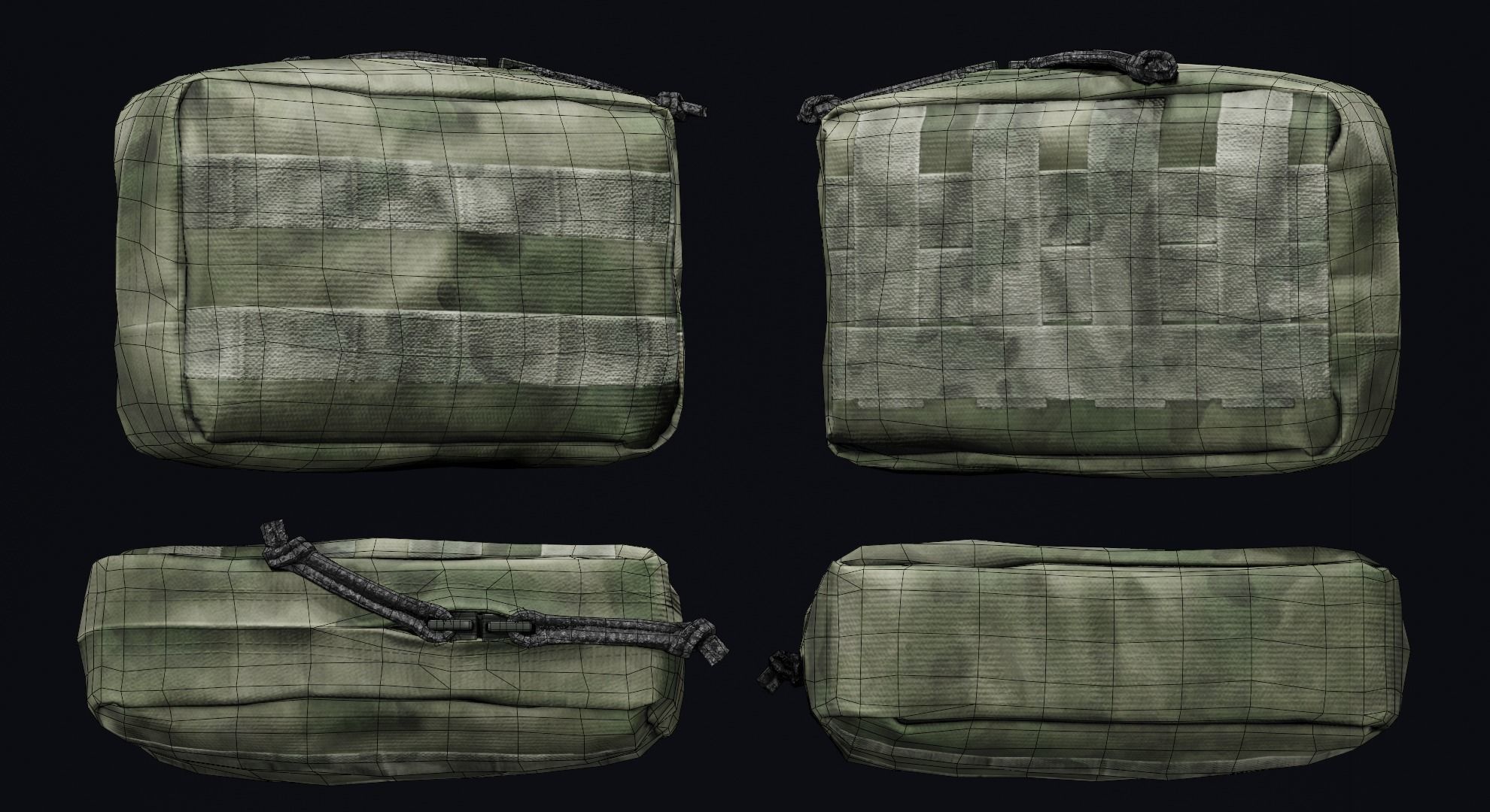 WARTECH UP-108 Utility Pouch Low-poly 3D model_6
