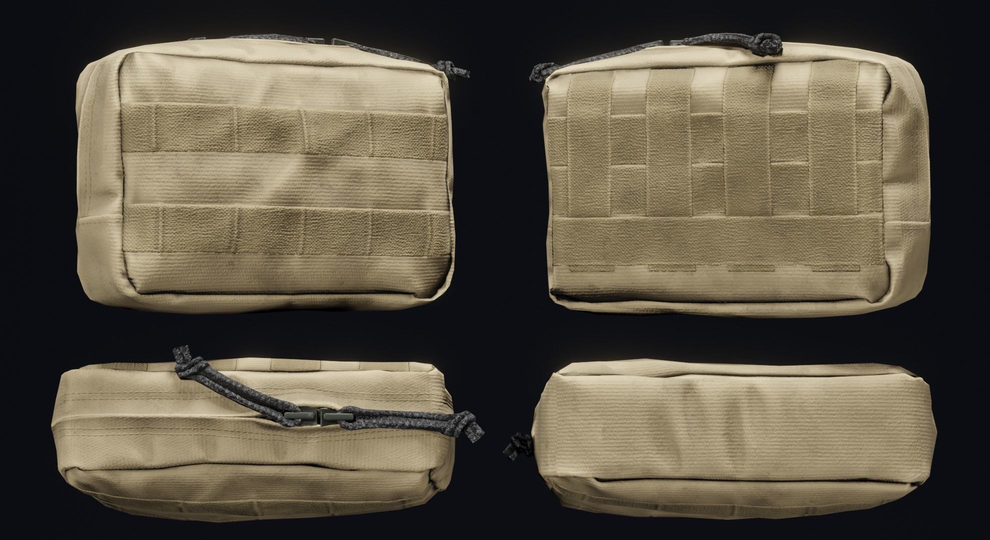 WARTECH UP-108 Utility Pouch Low-poly 3D model_4