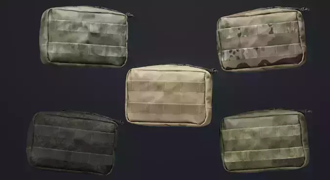 WARTECH UP-108 Utility Pouch Low-poly 3D model