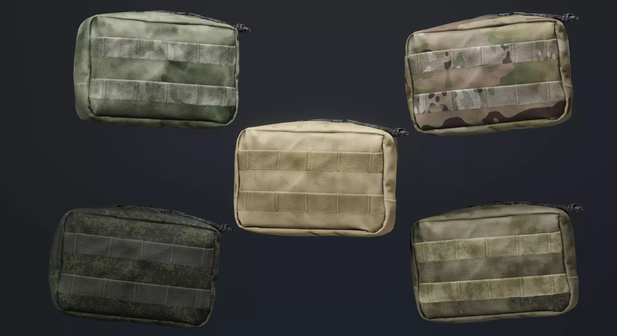 WARTECH UP-108 Utility Pouch Low-poly 3D model_0
