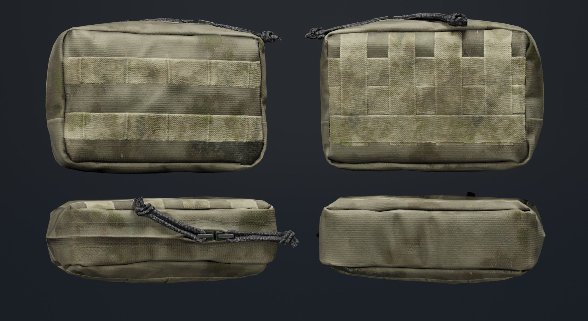 WARTECH UP-108 Utility Pouch Low-poly 3D model_5