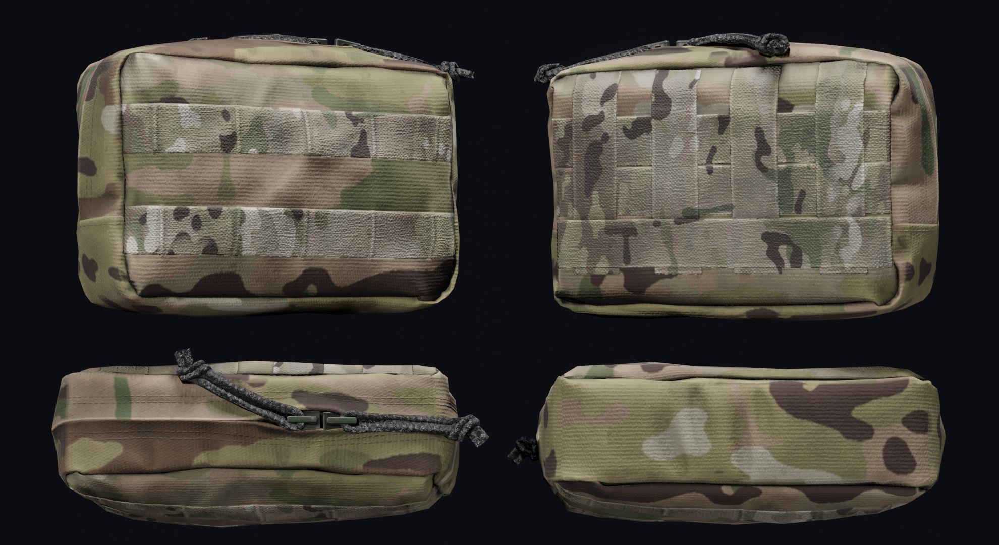 WARTECH UP-108 Utility Pouch Low-poly 3D model_2