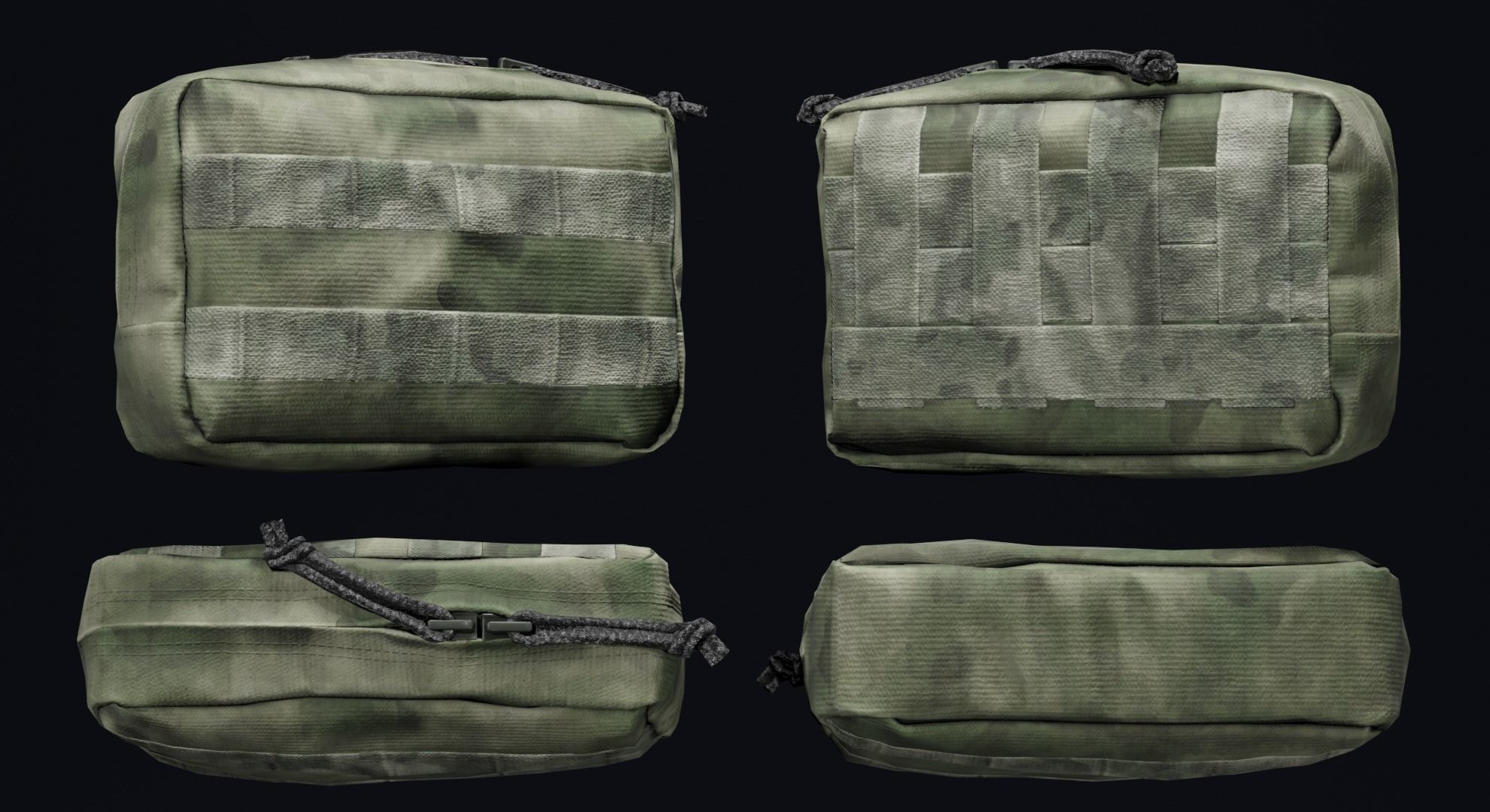 WARTECH UP-108 Utility Pouch Low-poly 3D model_1