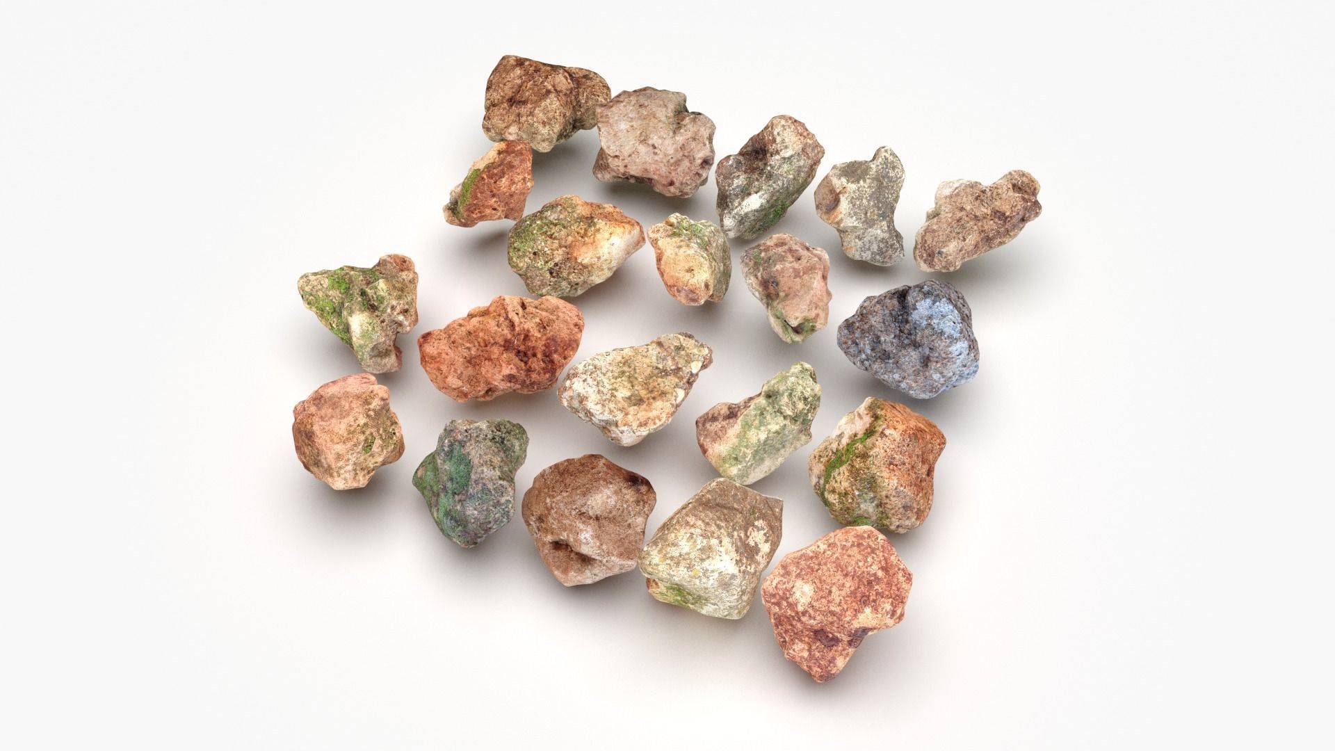 Rock Scan Pack Low-poly 3D model_8