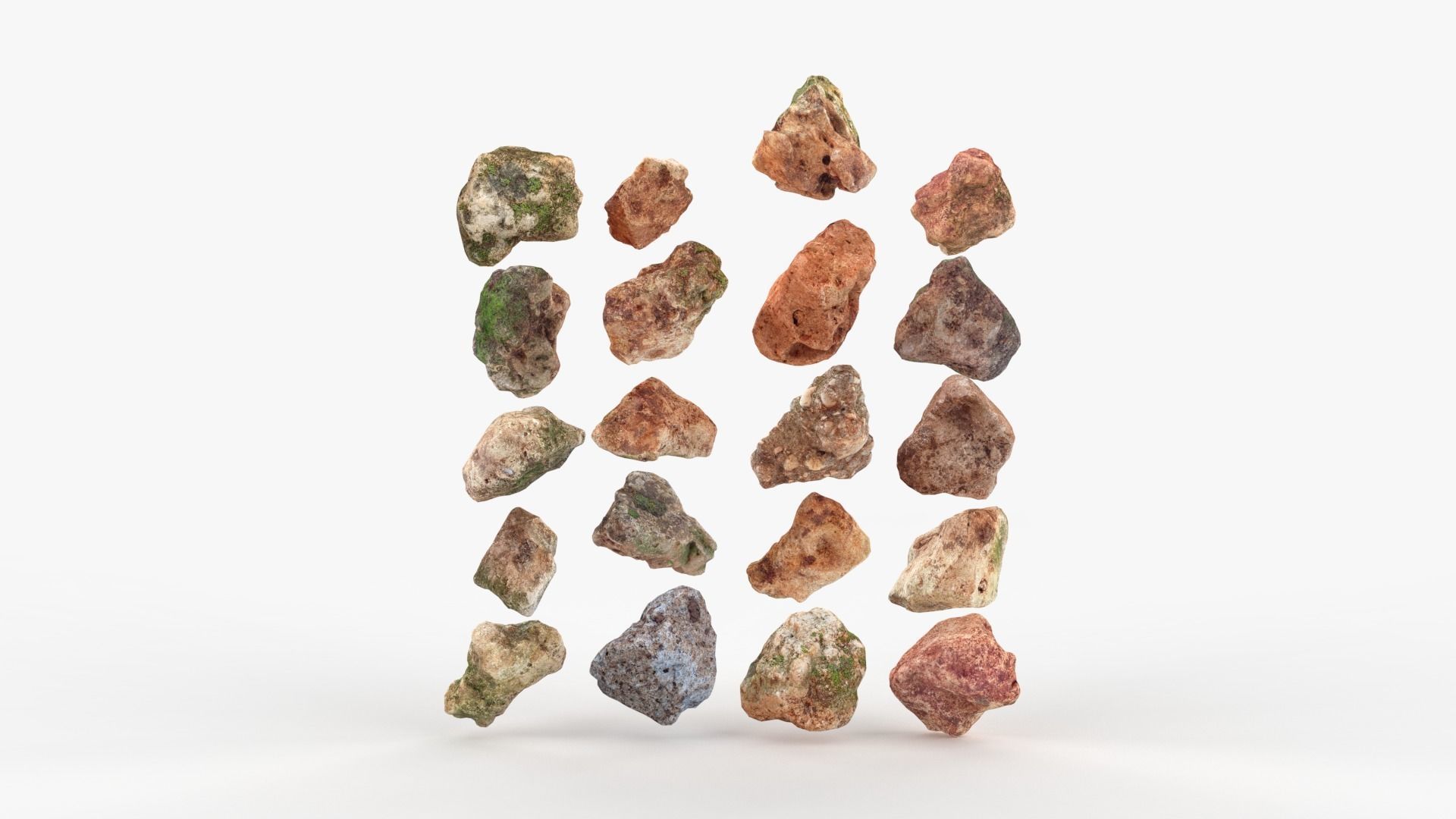 Rock Scan Pack Low-poly 3D model_4