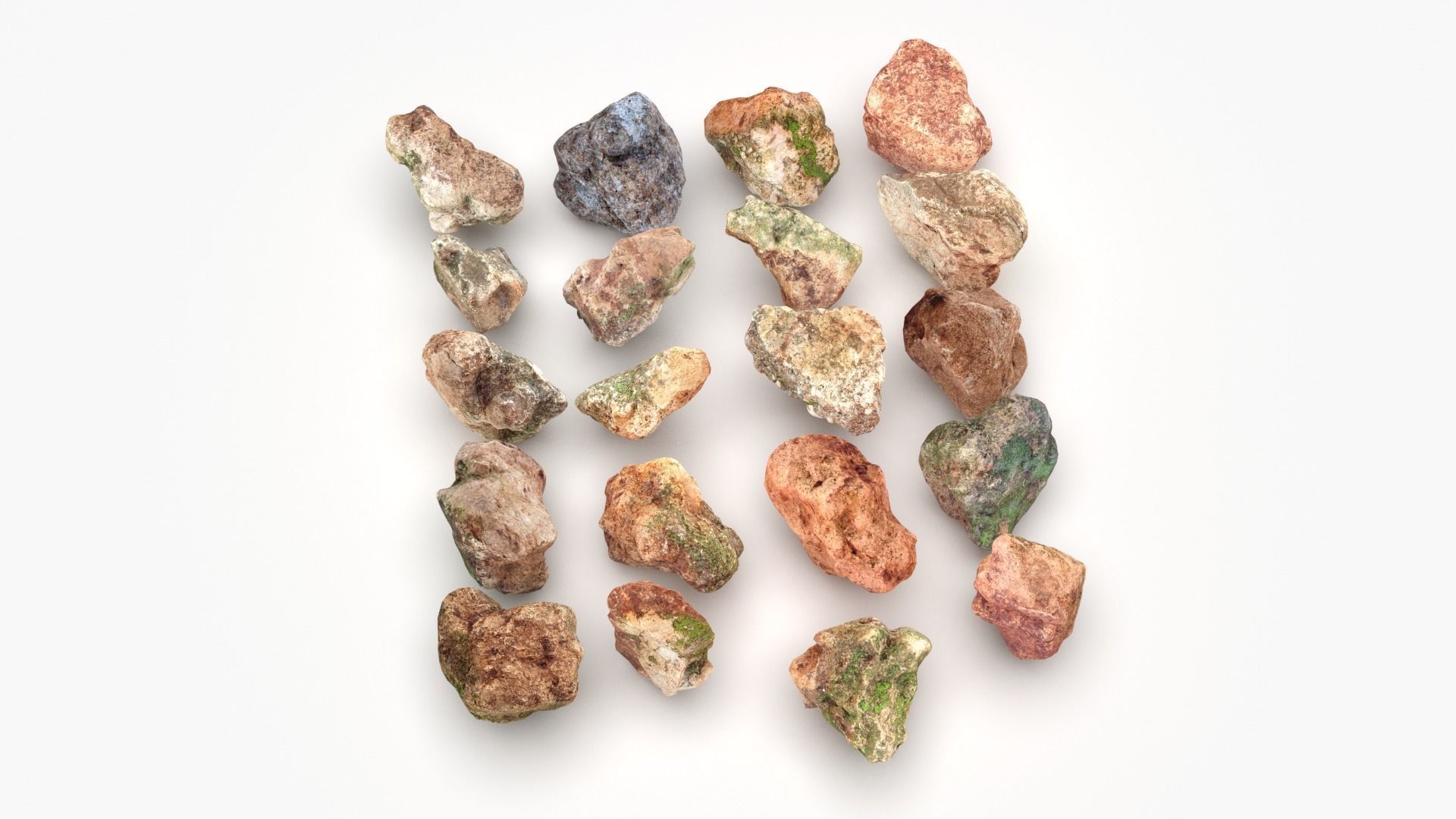 Rock Scan Pack Low-poly 3D model_10