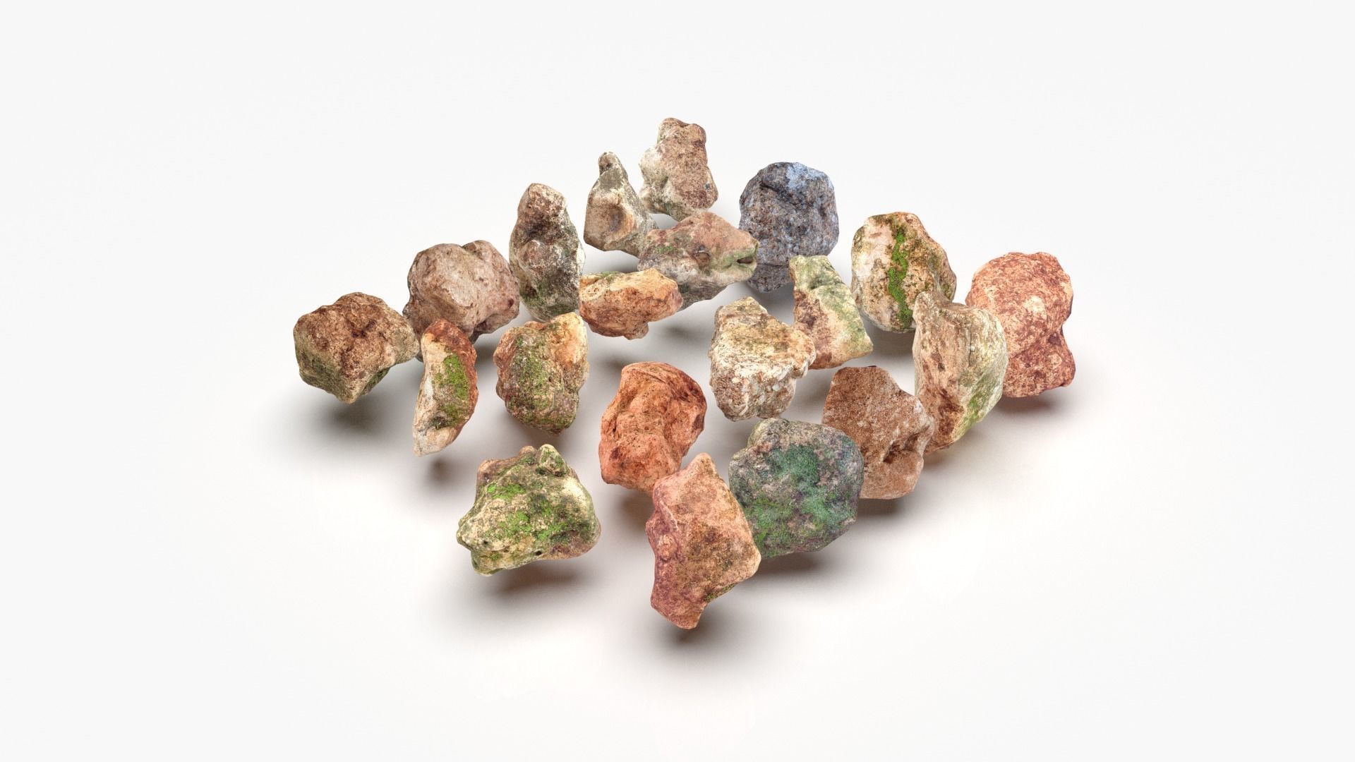 Rock Scan Pack Low-poly 3D model_9