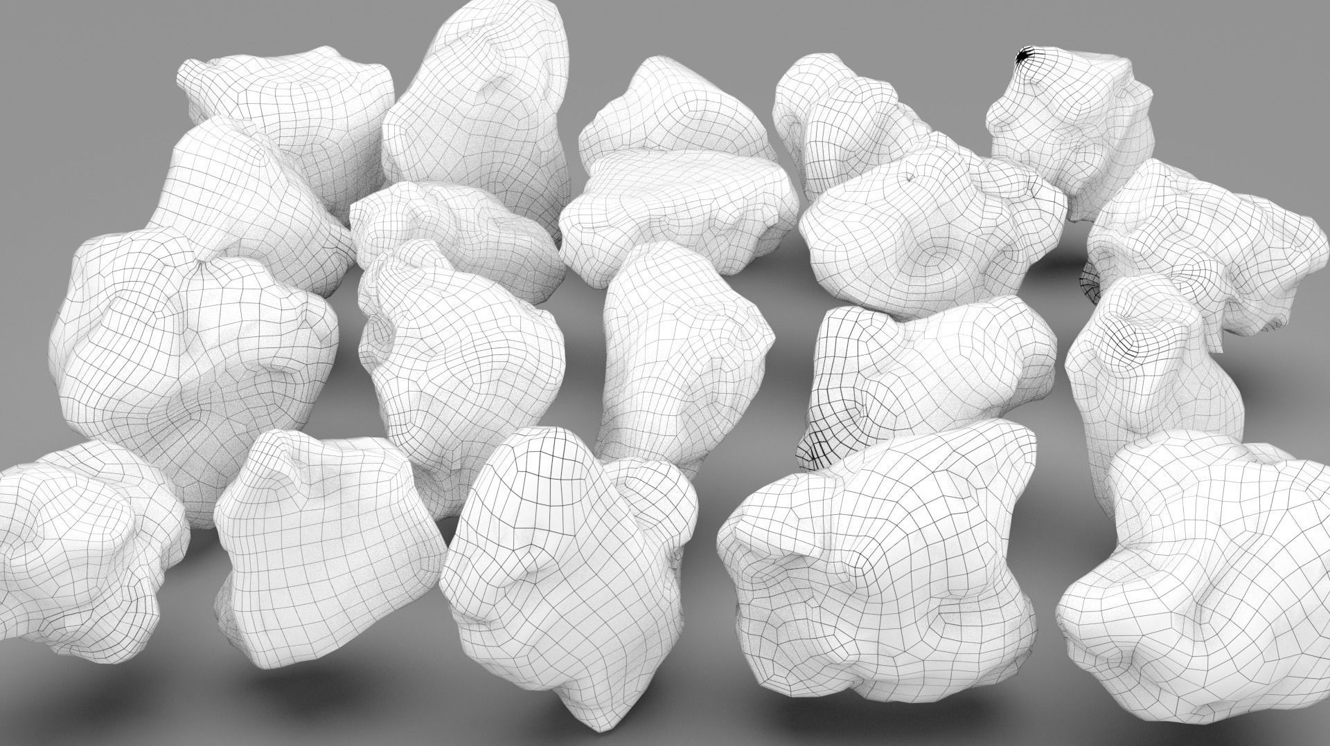 Rock Scan Pack Low-poly 3D model_36