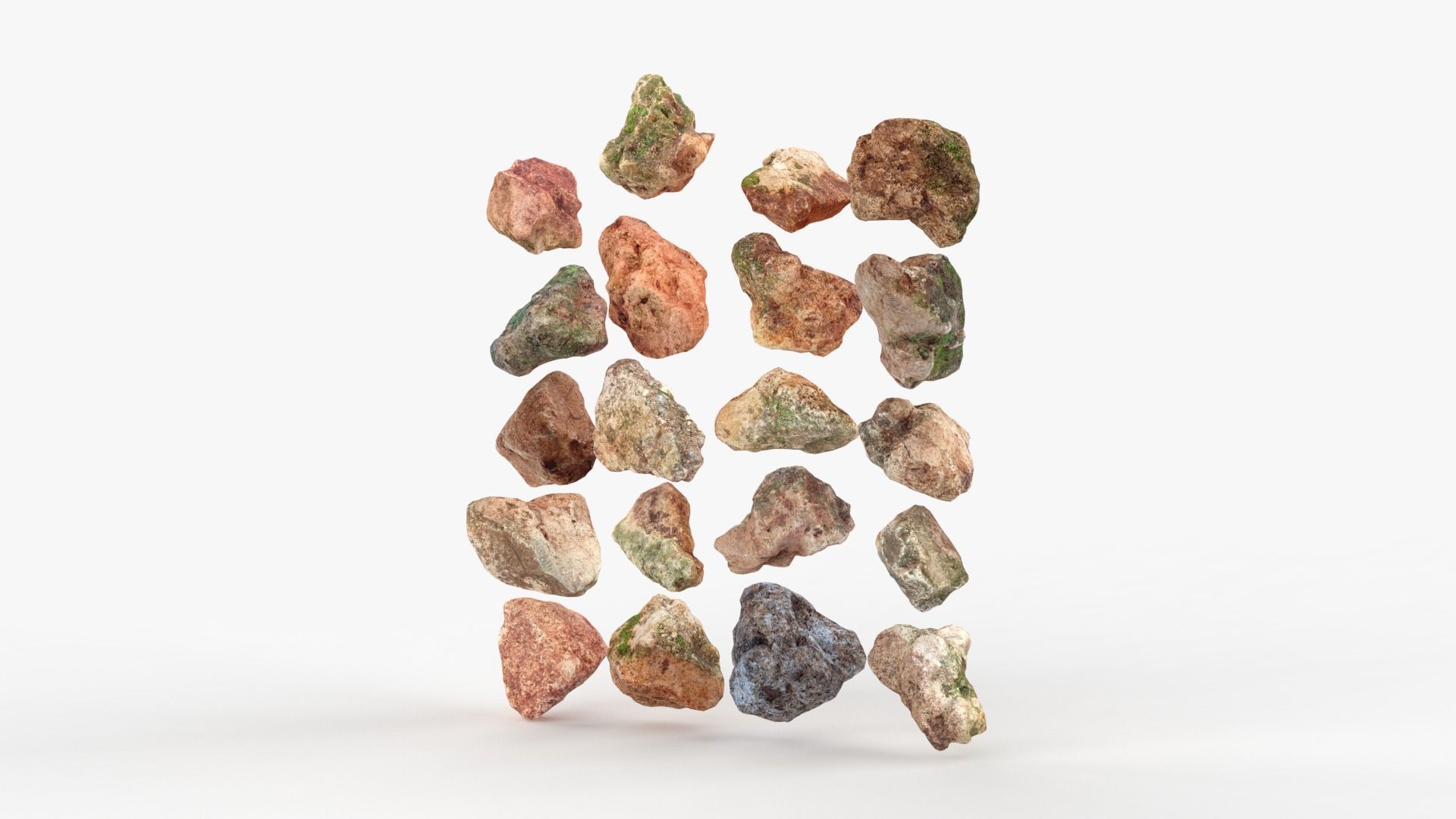 Rock Scan Pack Low-poly 3D model_2