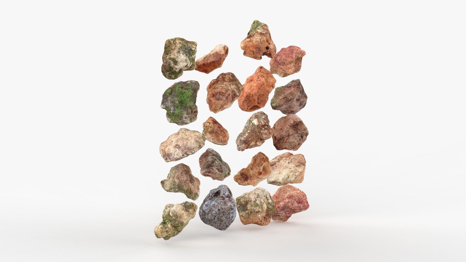 Rock Scan Pack Low-poly 3D model_3