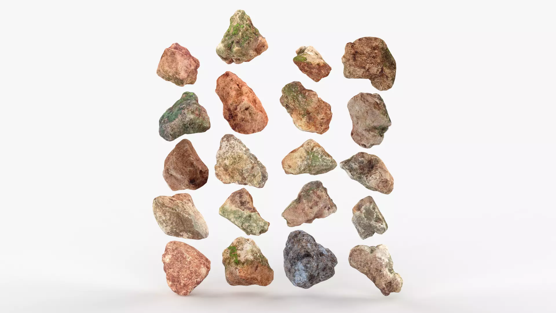 Rock Scan Pack Low-poly 3D model_0