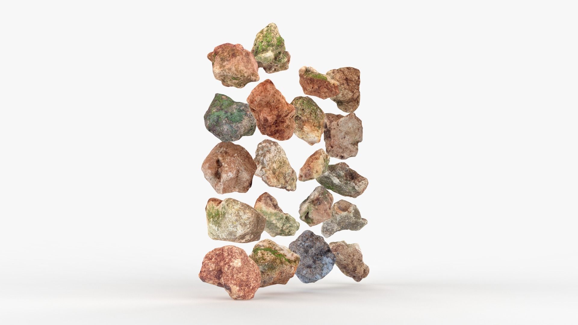 Rock Scan Pack Low-poly 3D model_5
