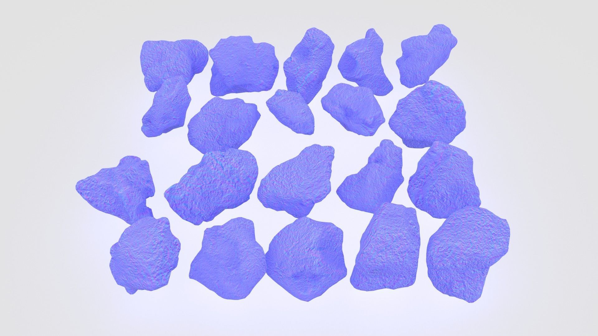 Rock Scan Pack Low-poly 3D model_24