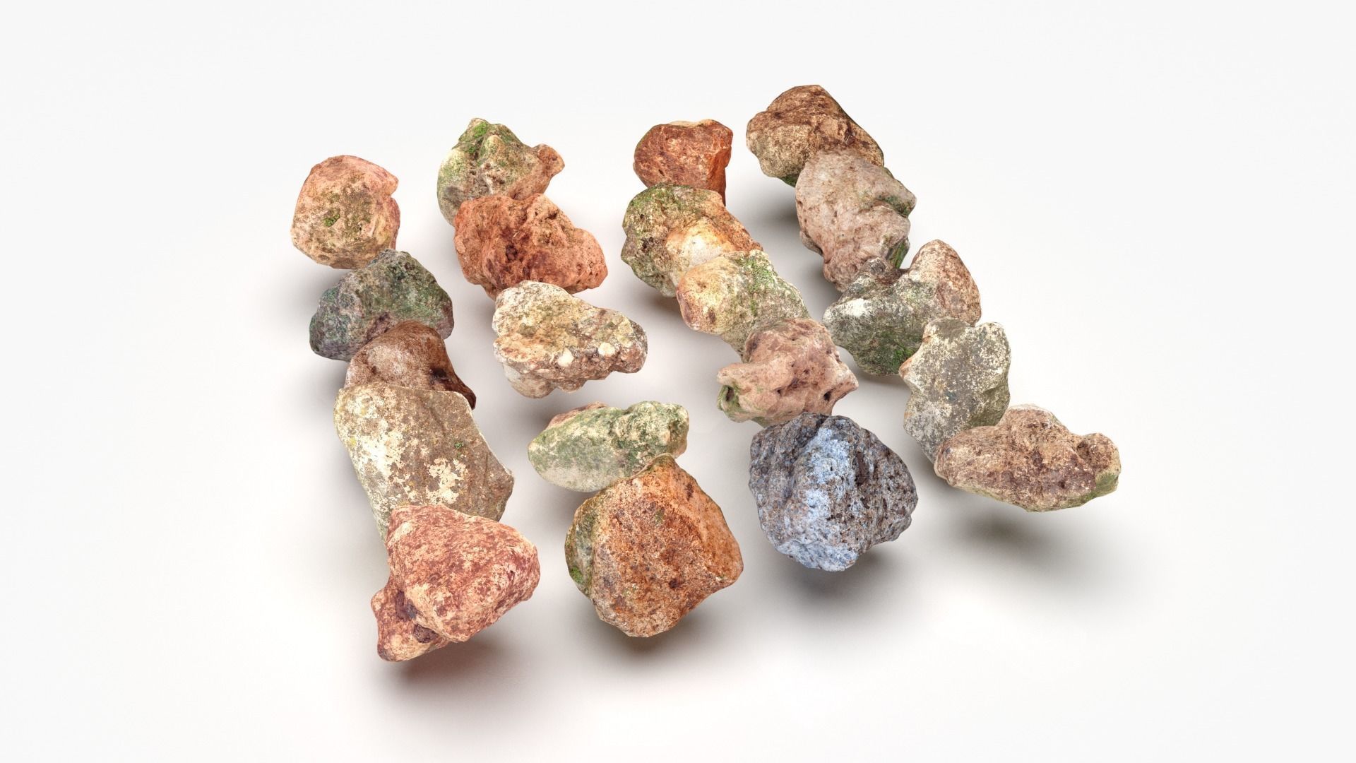 Rock Scan Pack Low-poly 3D model_7