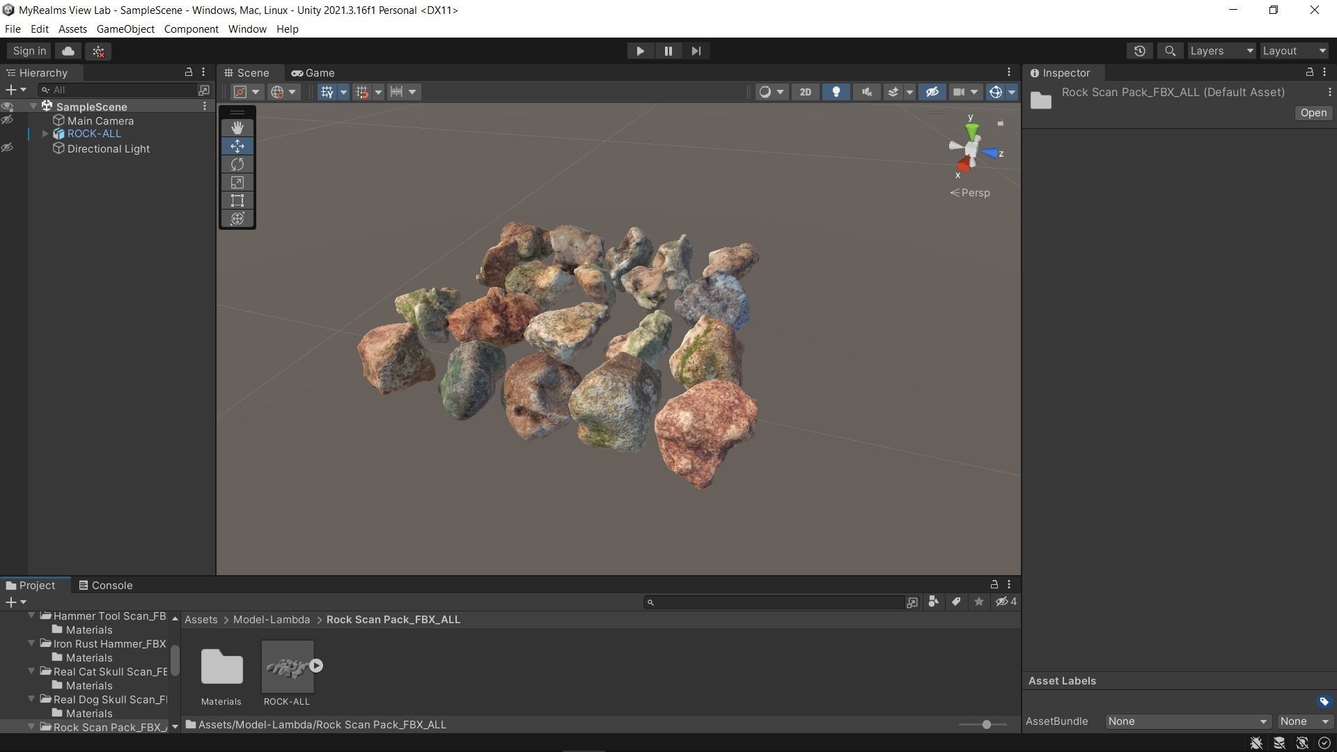 Rock Scan Pack Low-poly 3D model_46