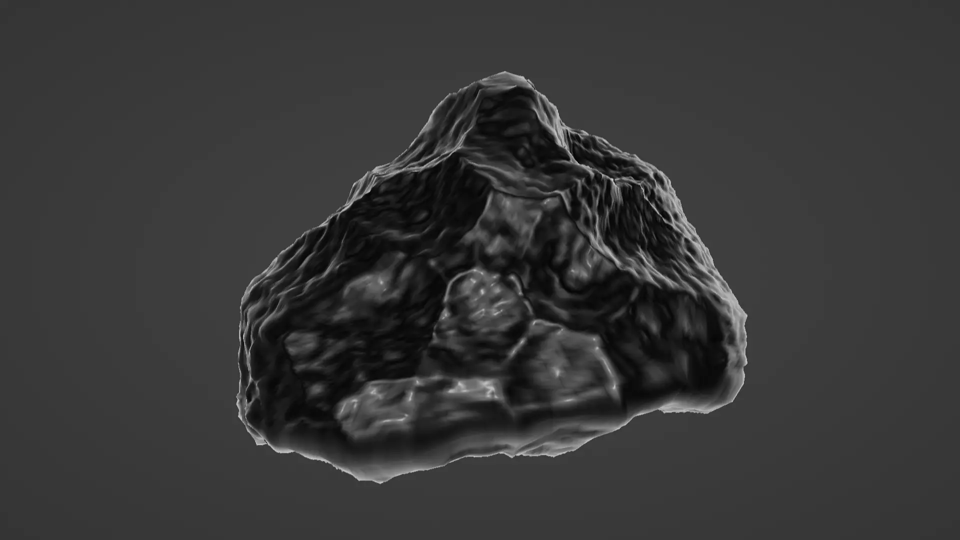 Moon rock meteorite Free 3D print model