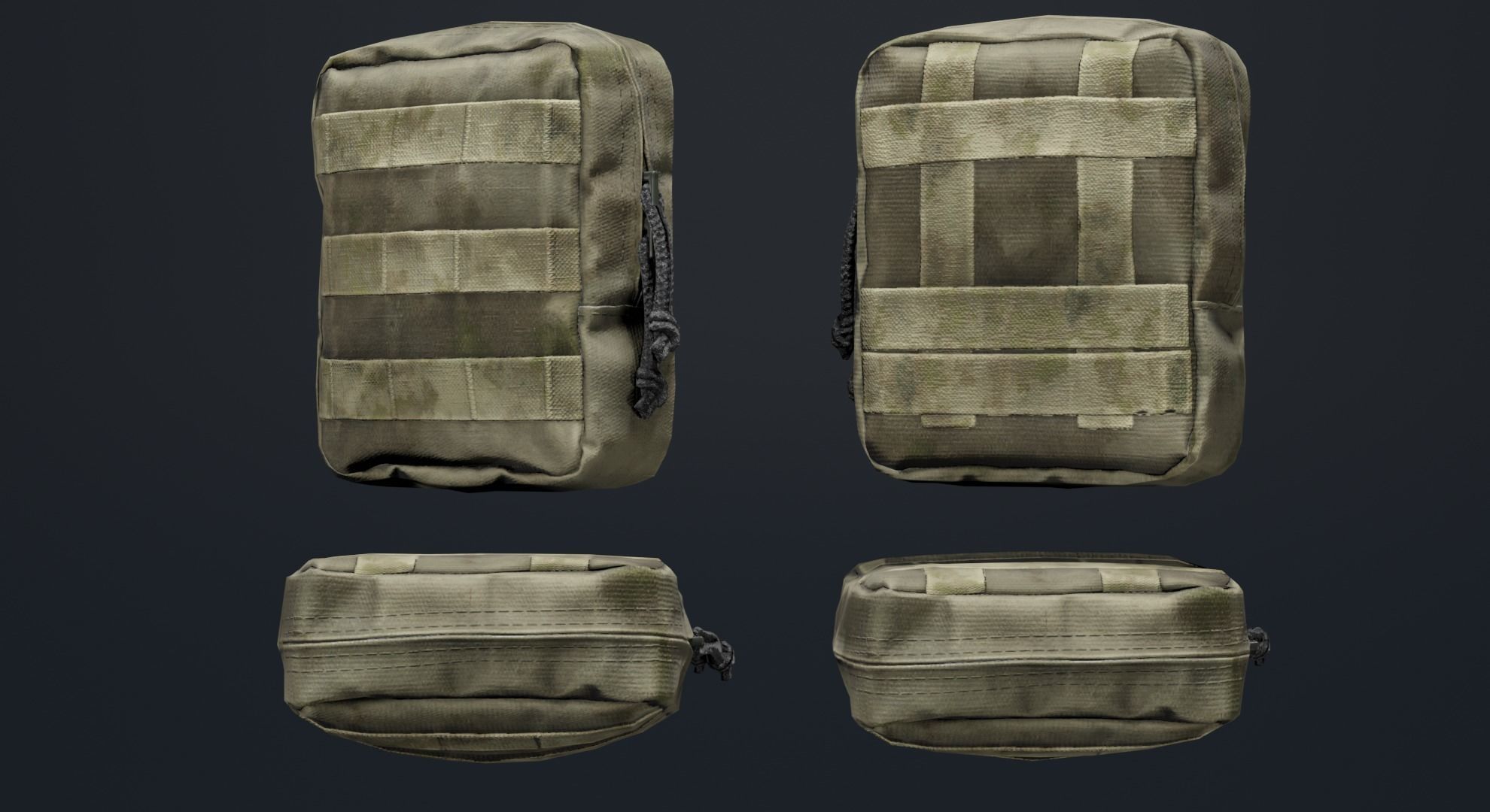 WARTECH UP-109 Utility Pouch Low-poly 3D model_5