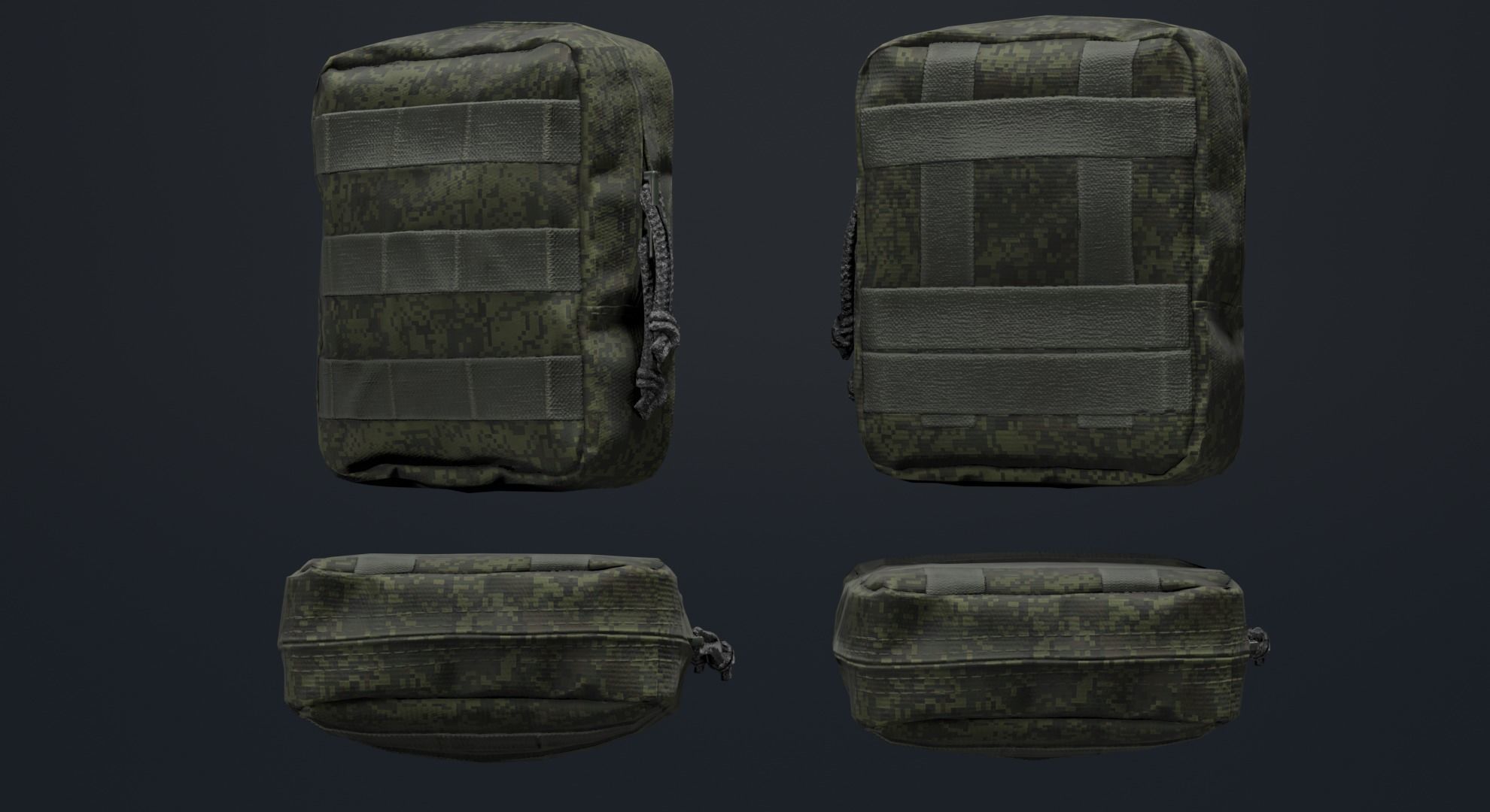 WARTECH UP-109 Utility Pouch Low-poly 3D model_3