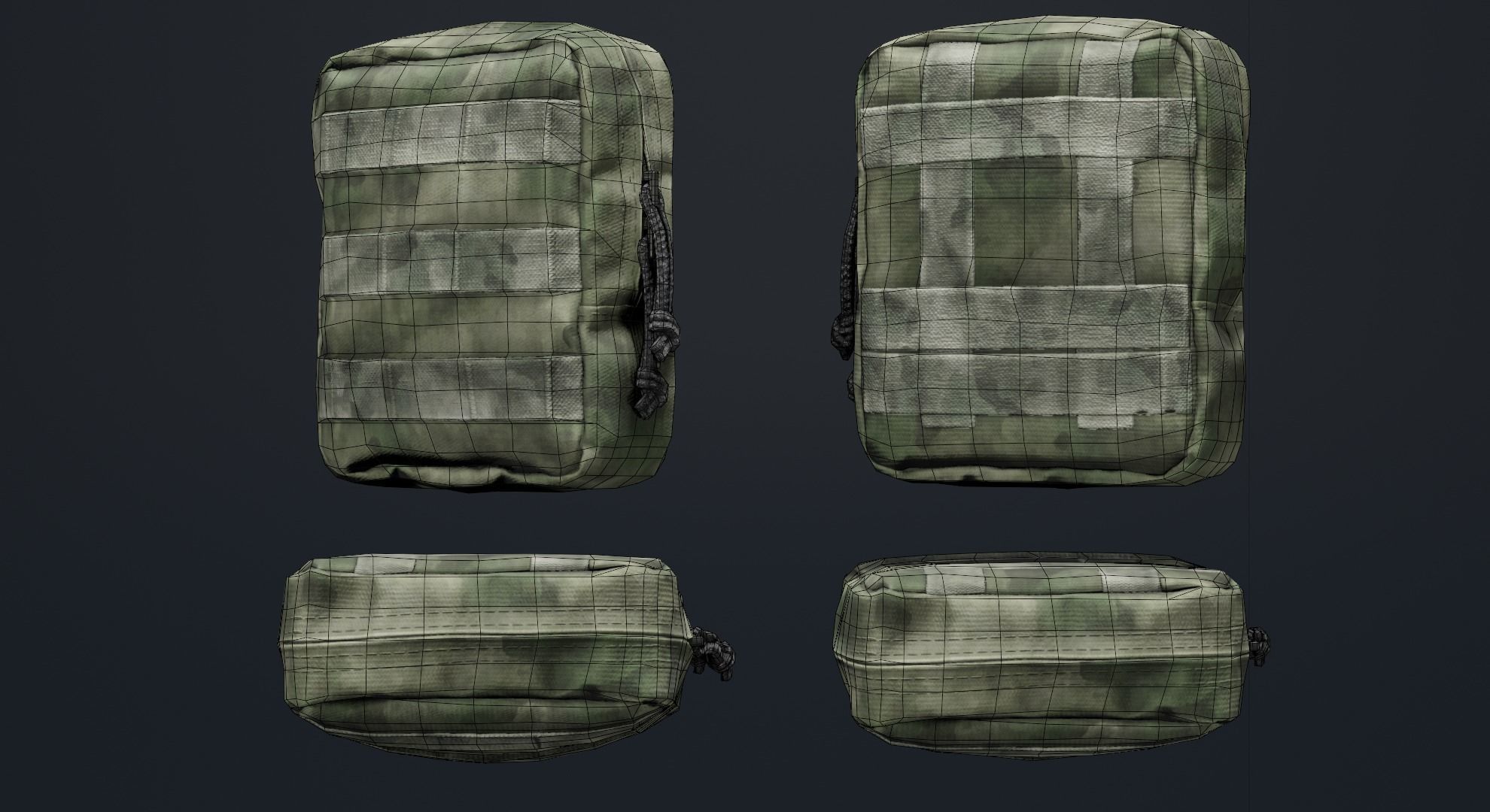 WARTECH UP-109 Utility Pouch Low-poly 3D model_6