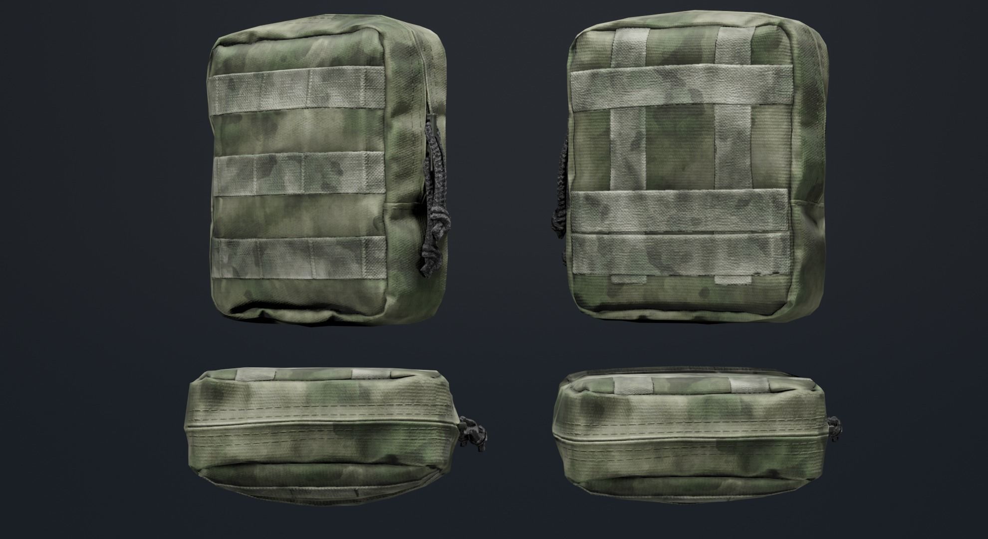 WARTECH UP-109 Utility Pouch Low-poly 3D model_1