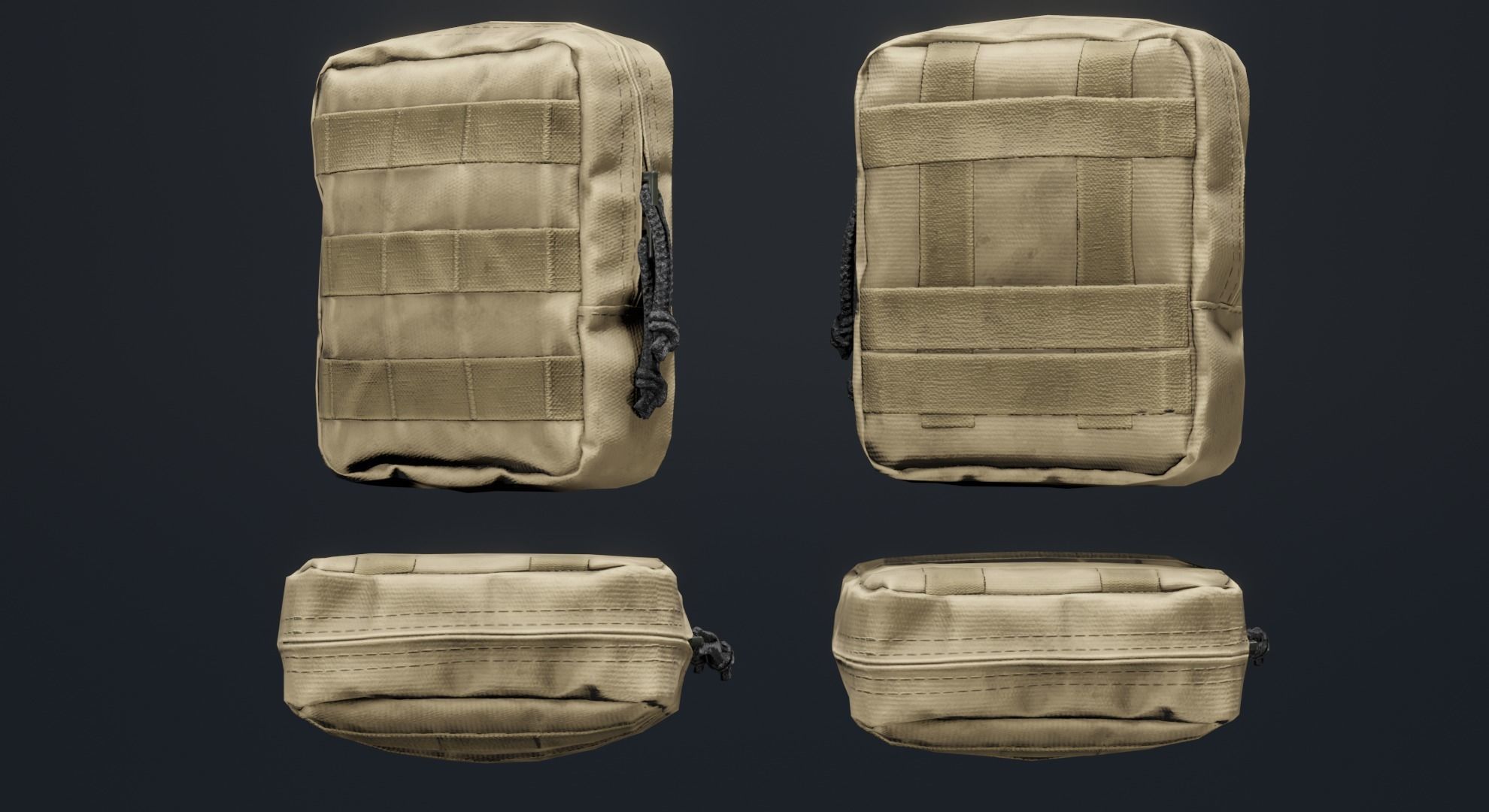 WARTECH UP-109 Utility Pouch Low-poly 3D model_4