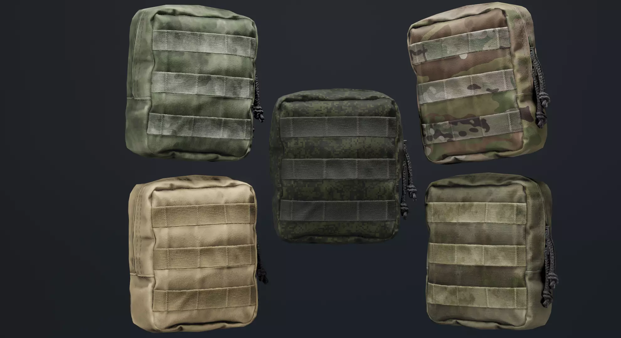 WARTECH UP-109 Utility Pouch Low-poly 3D model_0