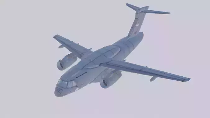 Embraer C-390 Millennium Hungary  Low-poly 3D model