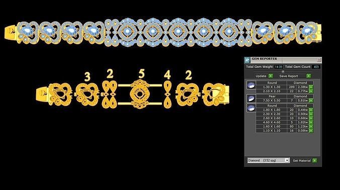 Bracelet 004  3D print model