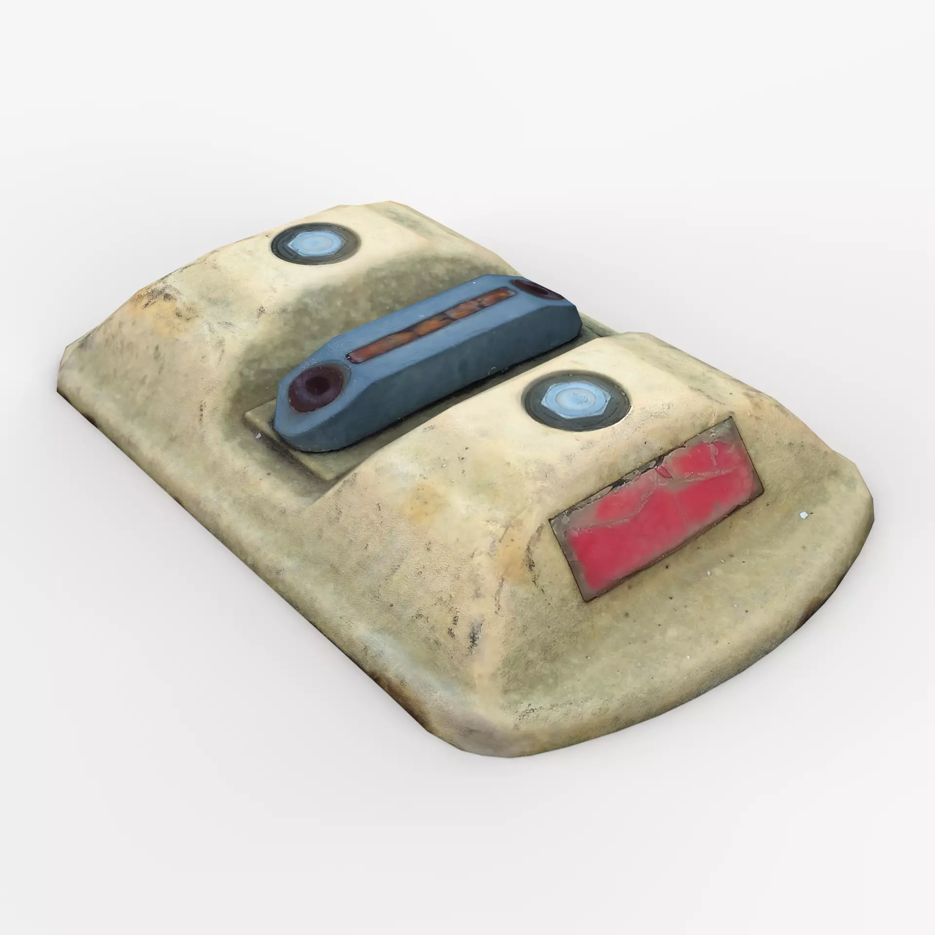 Traffic Bump Scan Low-poly 3D model